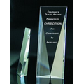 6 3/4" Panel Optical Crystal Award